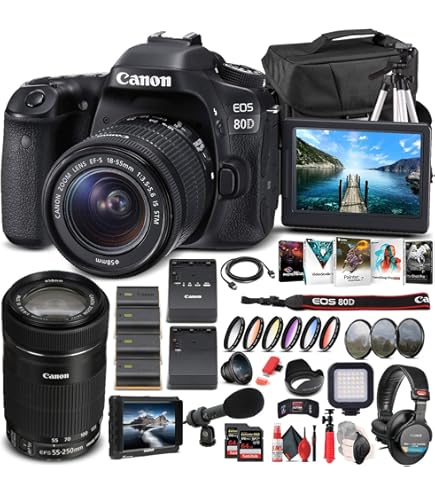 Amazon.com : Canon EOS 80D DSLR Camera with 18-135mm Lens